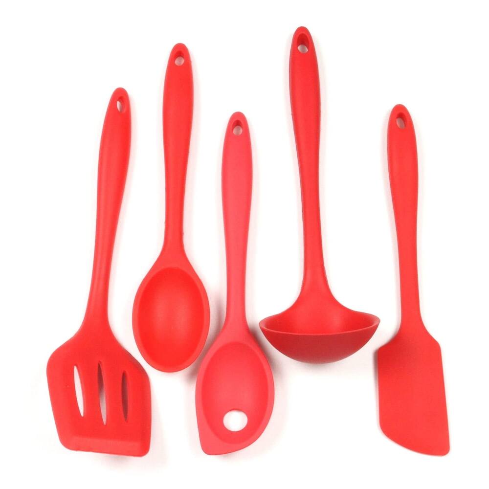 Chef Craft 5 Piece Premium Silicone Kitchen Tool and Utensil Set