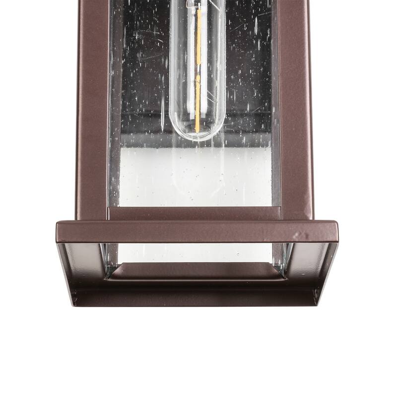Brown Outdoor Oil Rubbed Bronze Wall Lamp Without Bulb Set of 2
