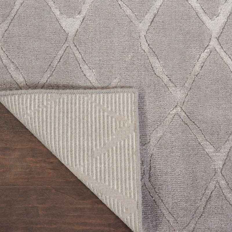 Nourison Twilight Contemporary Geometric Trellis Area Rug