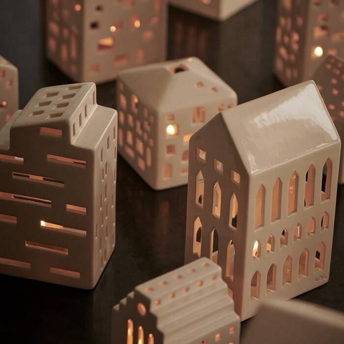 Kähler Urbania Lighthouse Church, White - H: 7.1"