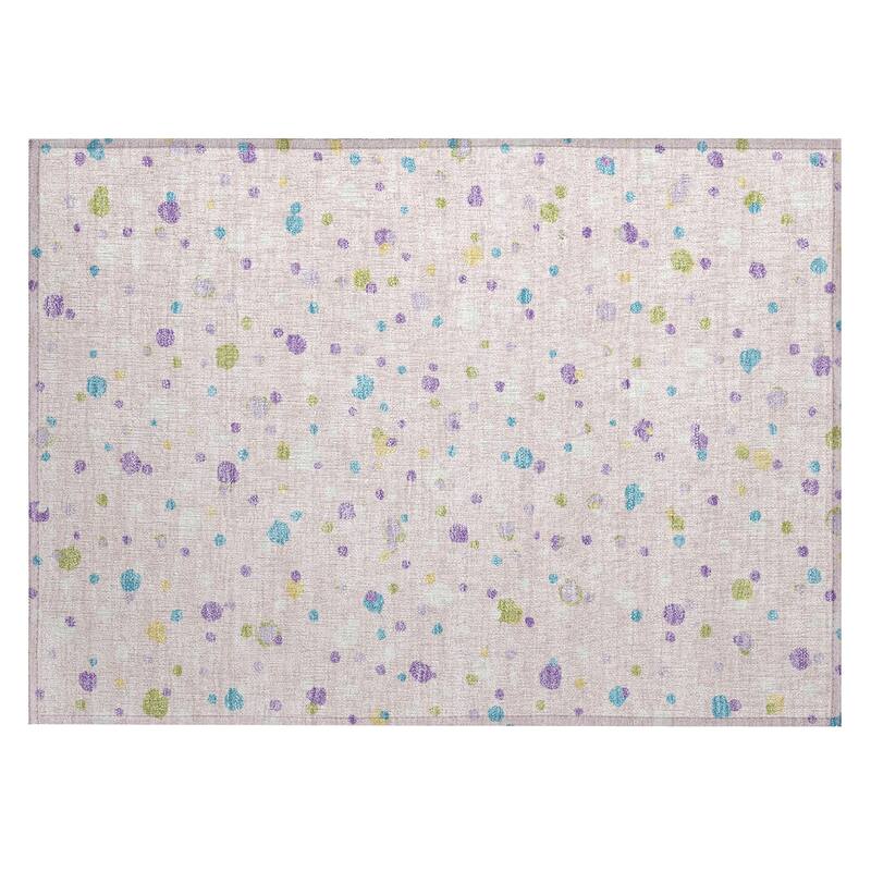 Machine Washable Indoor/ Outdoor Contemporary Sheinelle Chantille Rug