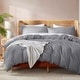preview thumbnail 14 of 175, Nestl Ultra Soft Double Brushed Microfiber Duvet Cover Set with Button Closure Grey - California King