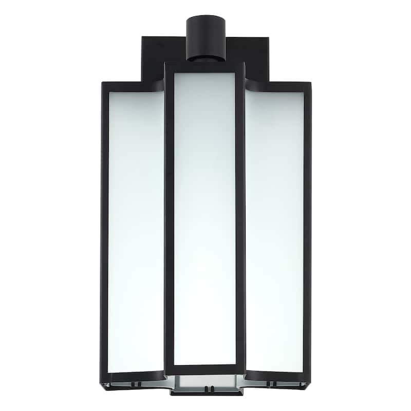 SAFAVIEH Lighting Jessicah 12" Outdoor Sconce - 10" W x 12" D x 20" H - 10Wx12Dx20H
