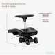 preview thumbnail 2 of 6, Evolur Cruise Swing Rider Scooter in Black