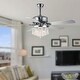 preview thumbnail 54 of 61, Bella Depot 52" Modern Reversible Crystal Ceiling Fan with Remote Control and Light Kit