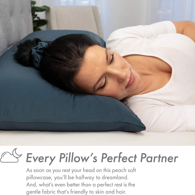 Beauty Pillow Cover Keeps Hair Tangle Free and Bonus Matched Scrunchie