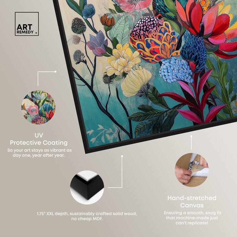 Exotic Bloom Medley I Canvas by Art Remedy