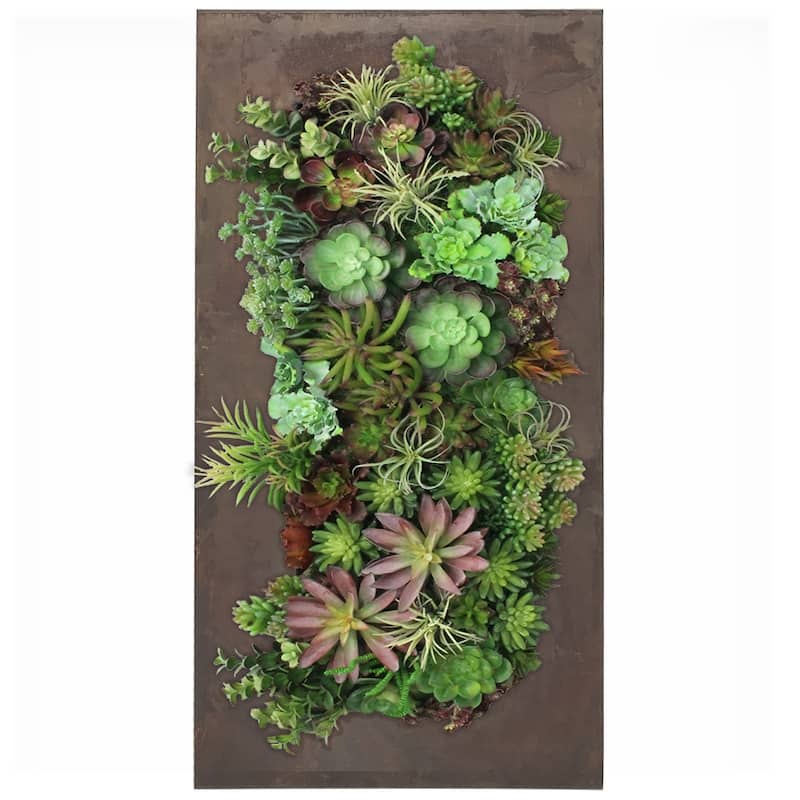 Carson Carrington Tasback Galvanized Steel/ Zinc Succulent Planter - Medium (12 squares) - Rust Zinc