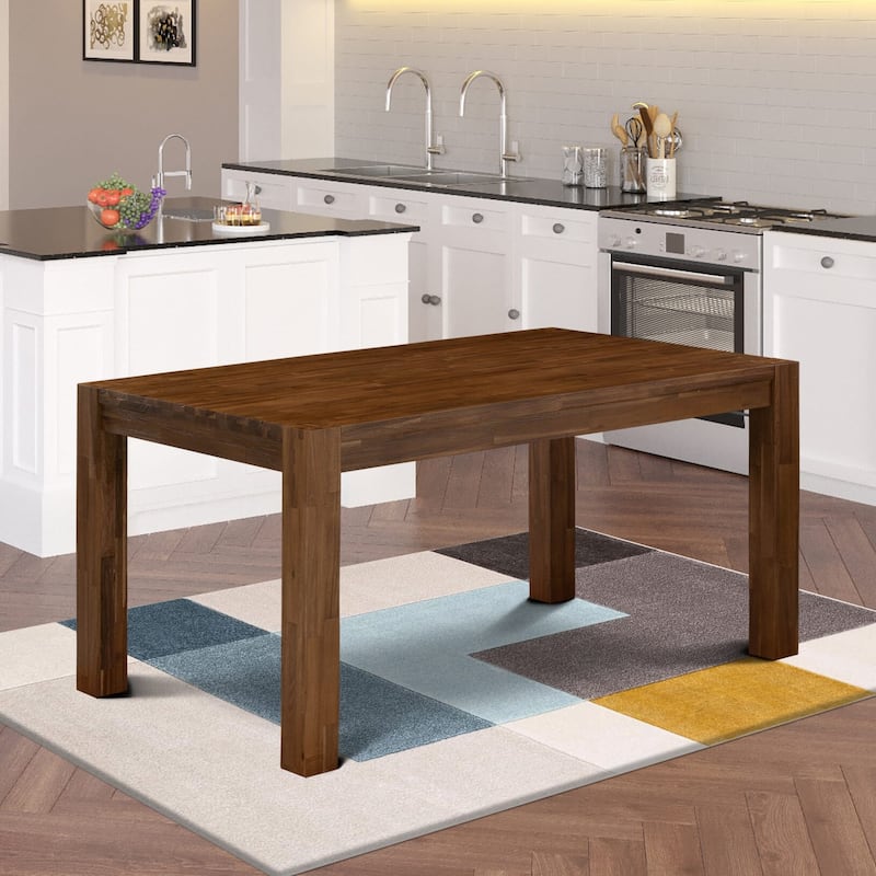 East West Furniture Celina Dining Room Table - Rectangle Rustic Farmhouse Table , 36x60 Inch, (Finish Options)
