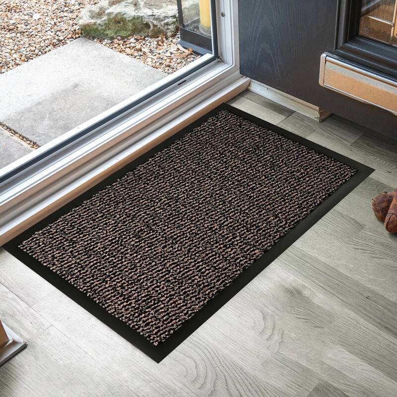 Lisa Heavy-Duty Non-Slip Rubber Door Mat for High Traffic Areas