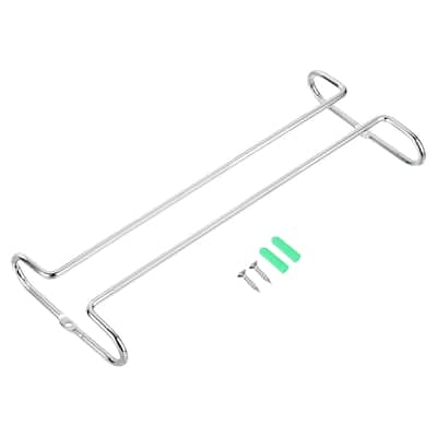 1Pcs Wine Glass Holder, Cold Rolled Steel Wine Glass Rack - Silver - 1 Pcs