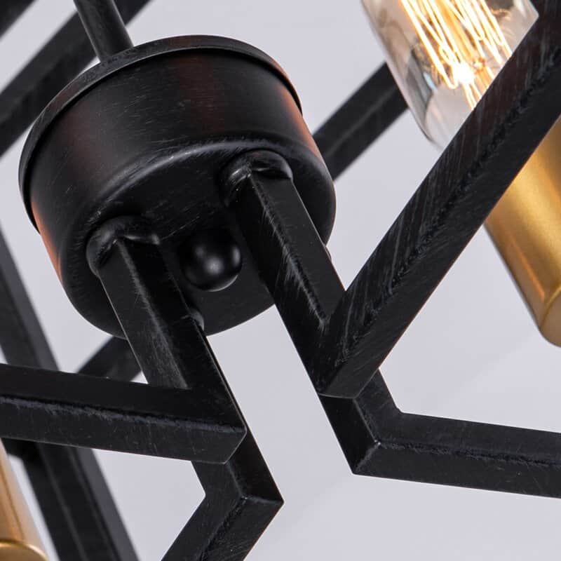 Maxax 4 - Light Lantern Square Chandelier - MX19078-4-P