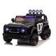 preview thumbnail 1 of 8, 24V Kids Ride On Police Car with Remote Control, Safety Features, Six-Wheel Suspension, Music, Bluetooth, for Ages 3-8 Black