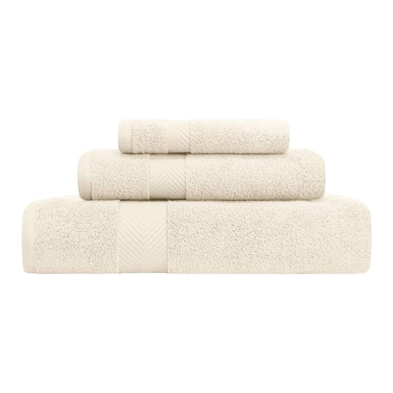 Superior Soft & Absorbent Zero Twist Cotton 3-piece Towel Set
