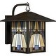 preview thumbnail 2 of 1, Inglenook 1-Light Outdoor Wall Lantern in Valiant Bronze