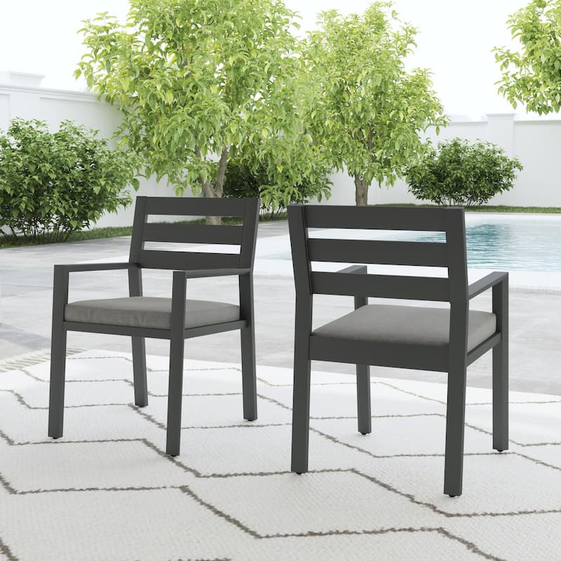Homestyles Grayton Outdoor Dining Chairs (Set of Two) - 26" x 32" x 33"