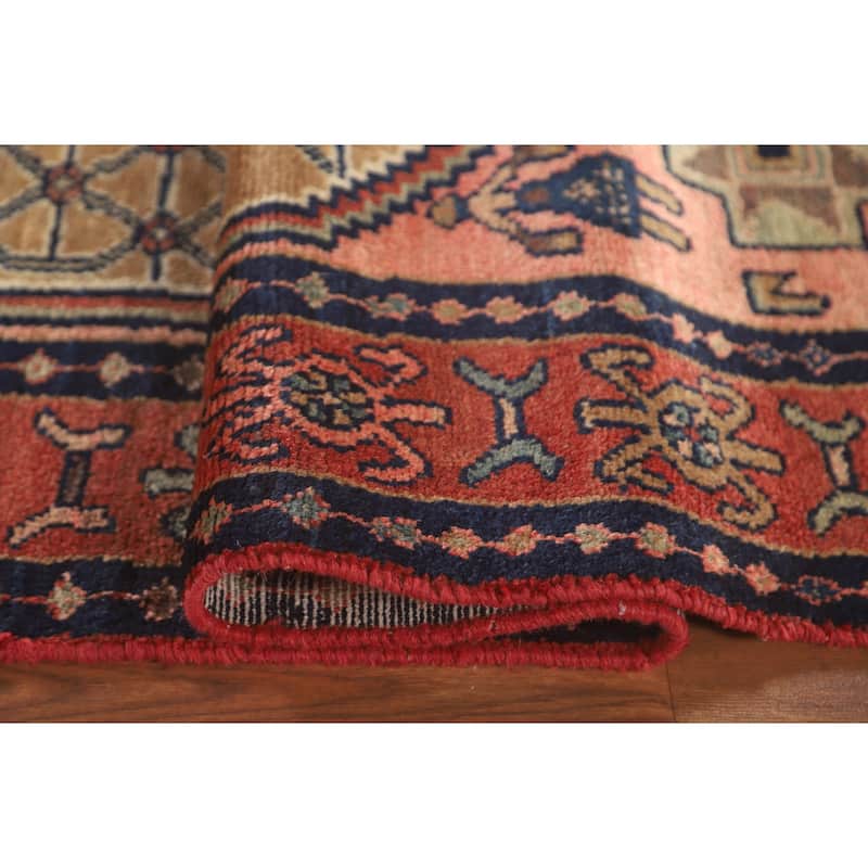 Koliaei Persian Vintage Runner Rug Hand-Knotted Wool Carpet - 3'5" x 12'5"