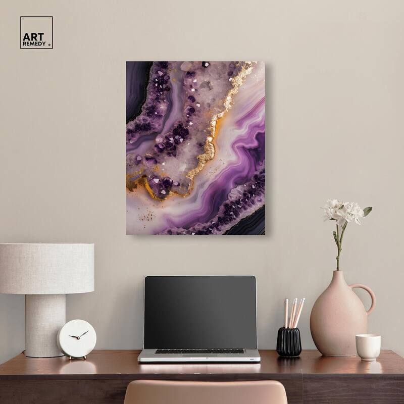 Amethystine Dream I Canvas by Art Remedy, Gallery Wrapped