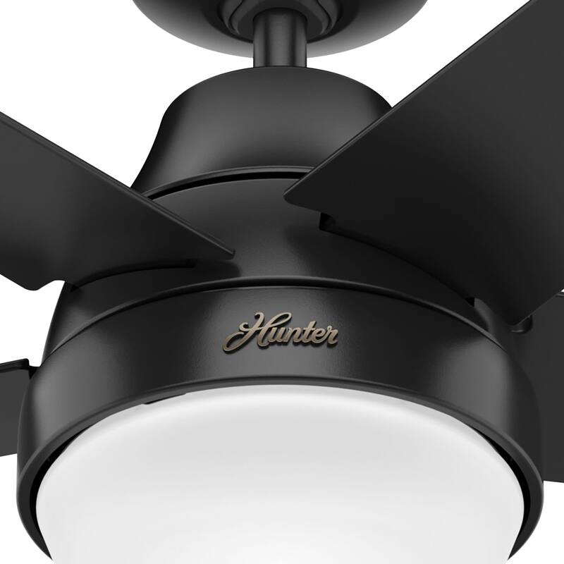 Hunter 52" WiFi Aerodyne Ceiling Fan w/ LED Light, Handheld Remote - Modern, Contemporary, Transitional - SMART FAN!