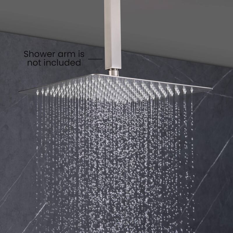 Cube 12" Metal Ultra Thin Profile Rain Shower Head 1.75 GPM