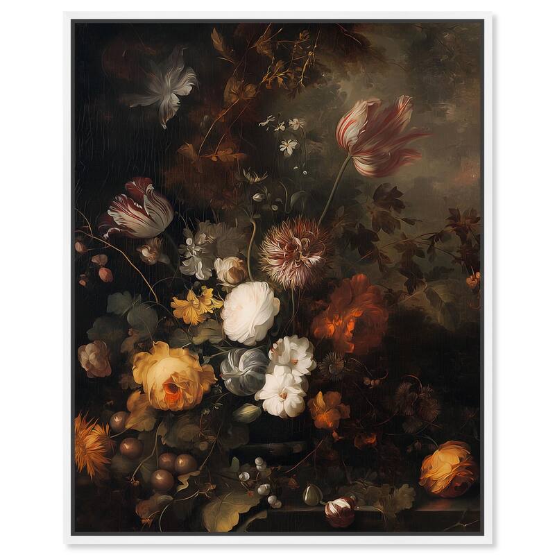 Shadowed Petal Secrets II Canvas by Art Remedy - White - 16" x 20"
