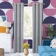 preview thumbnail 56 of 62, Sun Zero Harper Bright Vibes Total Blackout Grommet Curtain Panel, Single Panel 40" x 63" - Silver Gray