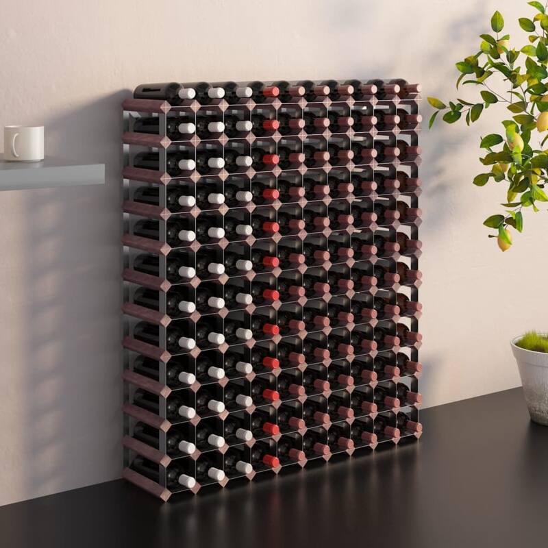 vidaXL Countertop Wine Rack Bottle Holder Wine Storage Organizer Solid Wood