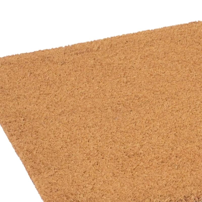 HomeRoots 17" X 29" Brown And Black Christmas Outdoor Coir Door Mat - 17.00' X '29.00