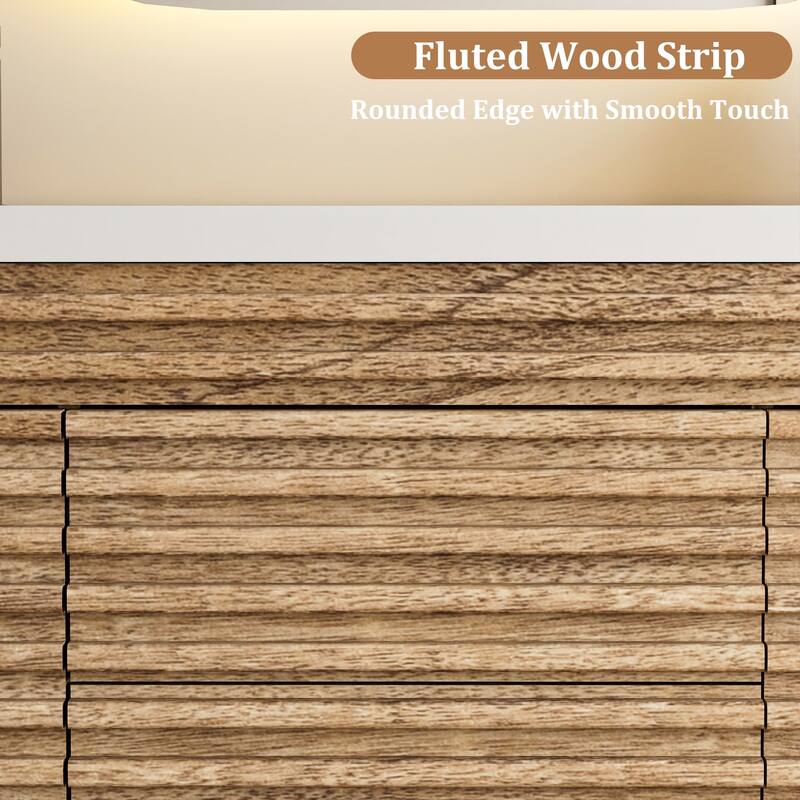 Bathroom Vanity with Drop-In Sink Wall-Mounted Storage Cabinet