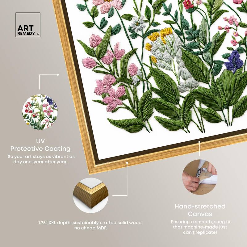 Wildflower Patch II Canvas by Art Remedy