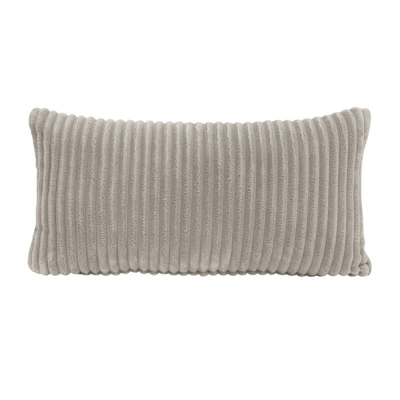 Bennett 27" Corduroy Accent Chair with Wood Frame & Matching Pillow