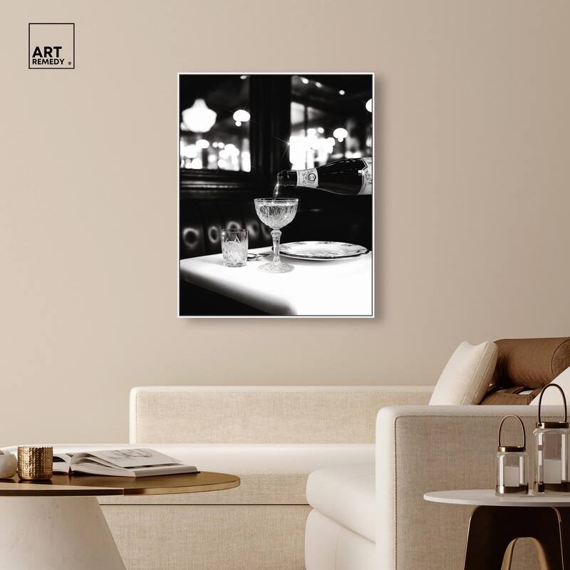 Sparkling in Monochrome II Canvas by Art Remedy