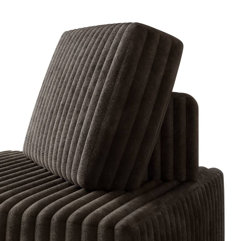 CraftPorch Luxurious Velvet Upholstered 5 Pieces Chair and Corner Seat