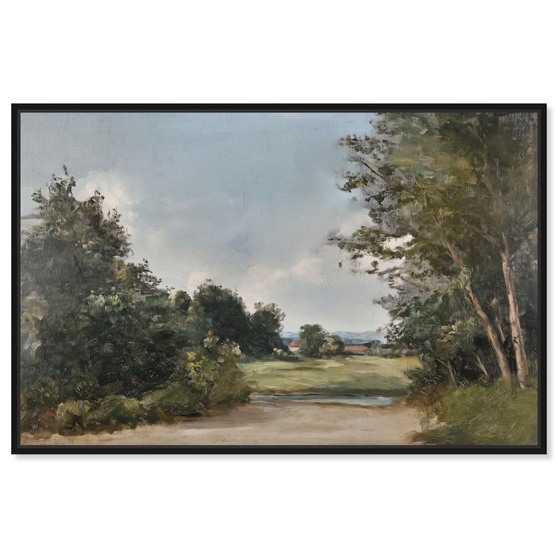 Hilltop Tower View II Canvas by Art Remedy - Black - 30" x 20"