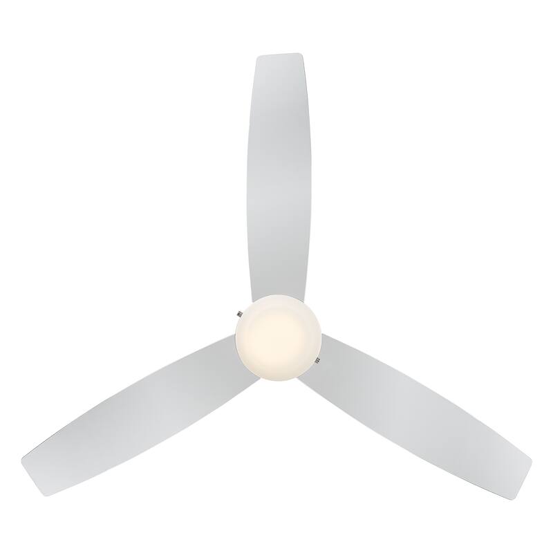 Atlantis Indoor/Outdoor 3-Blade Pull Chain Fan 52in w/3000K Light Kit - 52 Inches