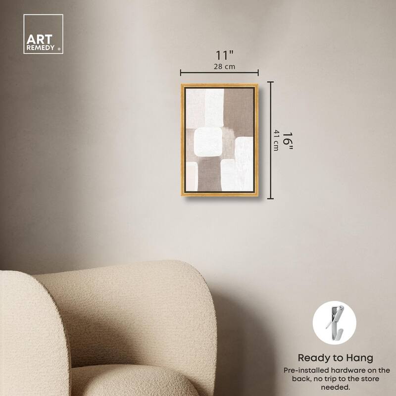 Stucco Squares I Canvas by Art Remedy