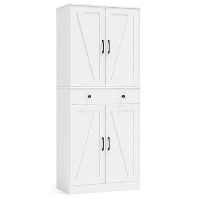 Costway 72" Tall Kitchen Pantry Modern Farmhouse Cupboard Cabinet with - See Details