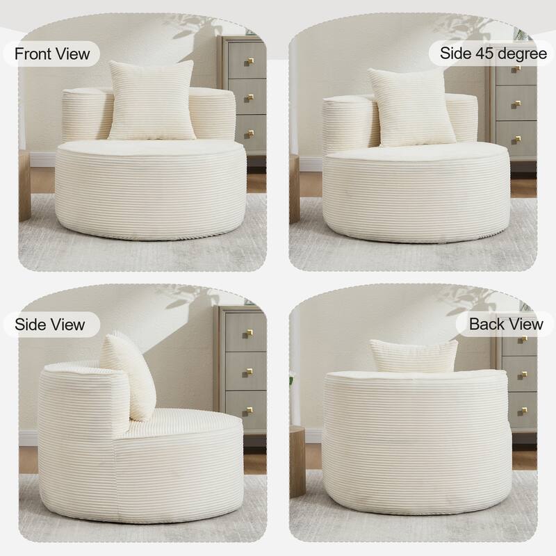 Plush Lounger Soft Sofa No Assembly Required