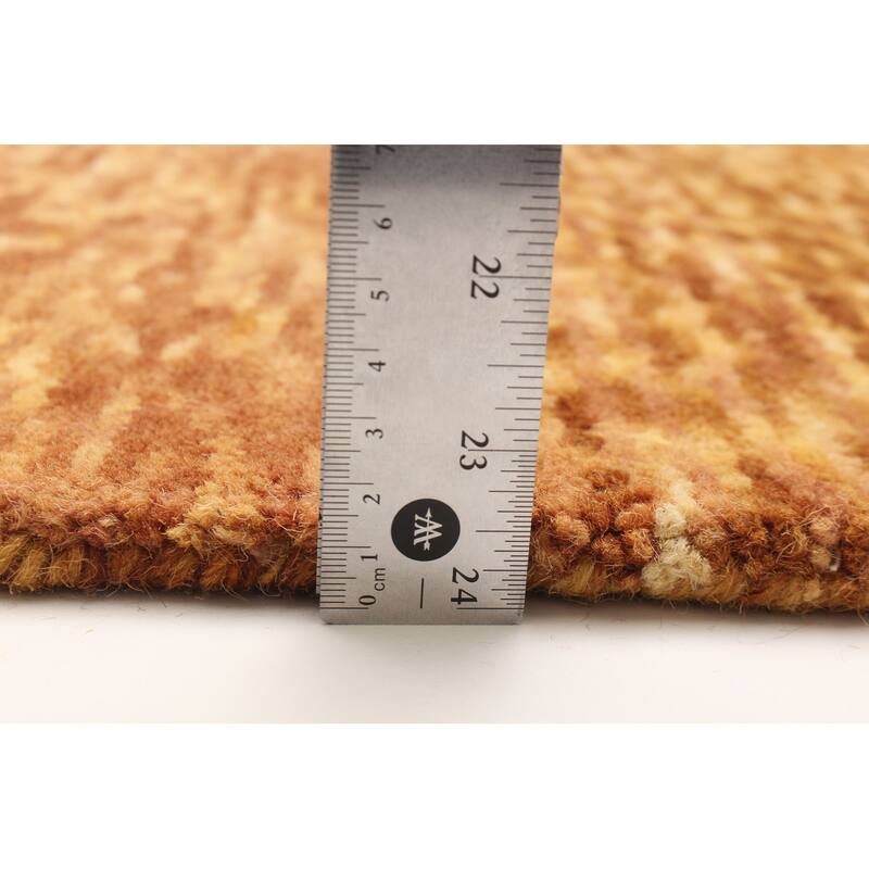 ECARPETGALLERY Hand Tufted Timeless Copper Wool Rug - 5'1 x 8'0