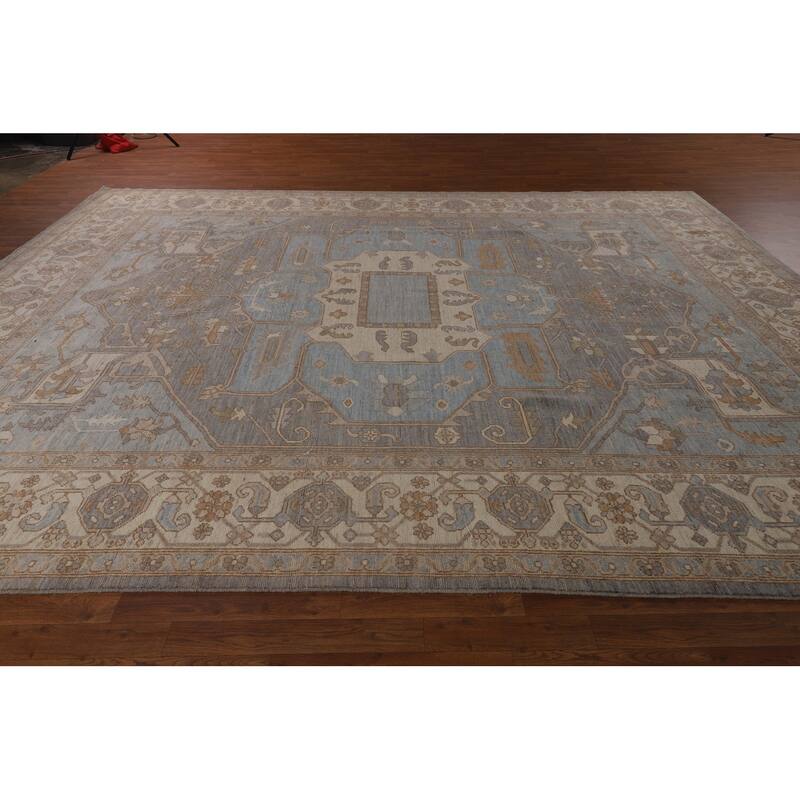 Heriz Serapi Large Rug Handmade Wool Carpet - 10'4"x 13'8"