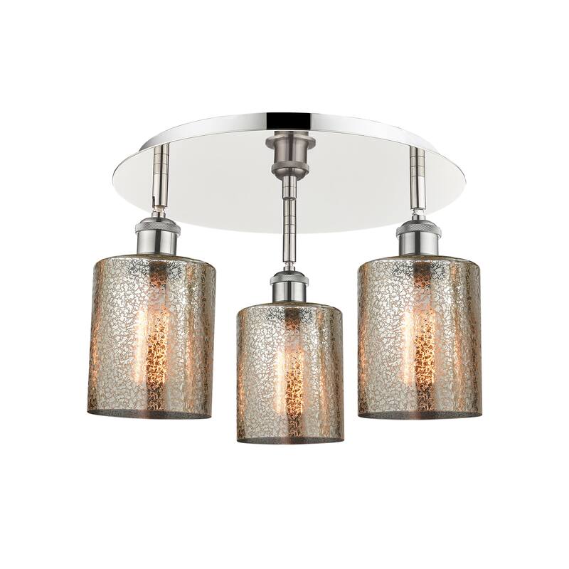 Innovations Lighting Cobbleskill - 3 Light 17" Flush Mount