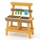 preview thumbnail 10 of 8, Gymax Play Kitchen for Kids w/ Removable Faucet Sink Grill Rack