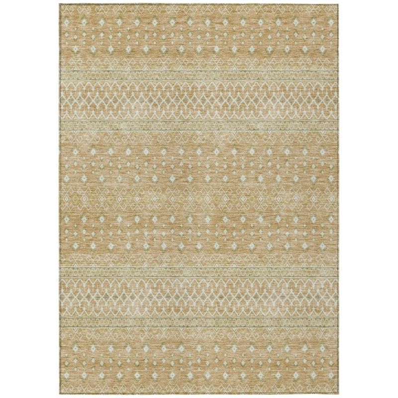 HomeRoots Tribal Transitional Rectangle Outdoor Rug