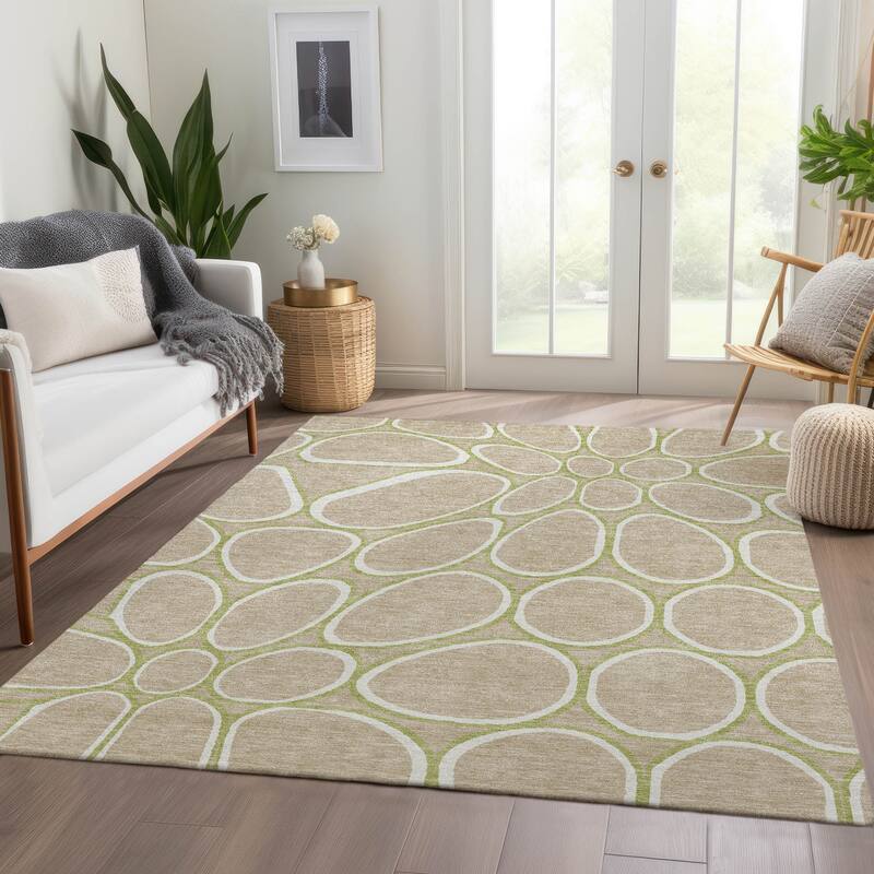 Premium Washable Super Soft Contemporary Bubble Mayfield Rug