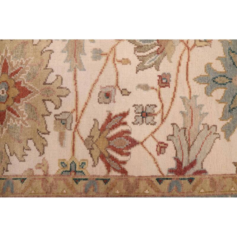 ECARPETGALLERY Hand-knotted Jules Serapi Ivory Wool Rug - 7'11 x 9'11