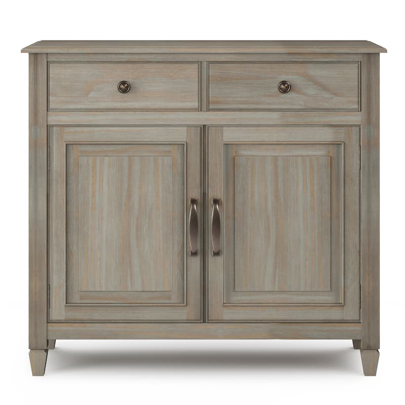 WYNDENHALL Hampshire 40" Wide Solid Wood Traditional Entryway Storage Cabinet - 40"w x 15"d x 36" h