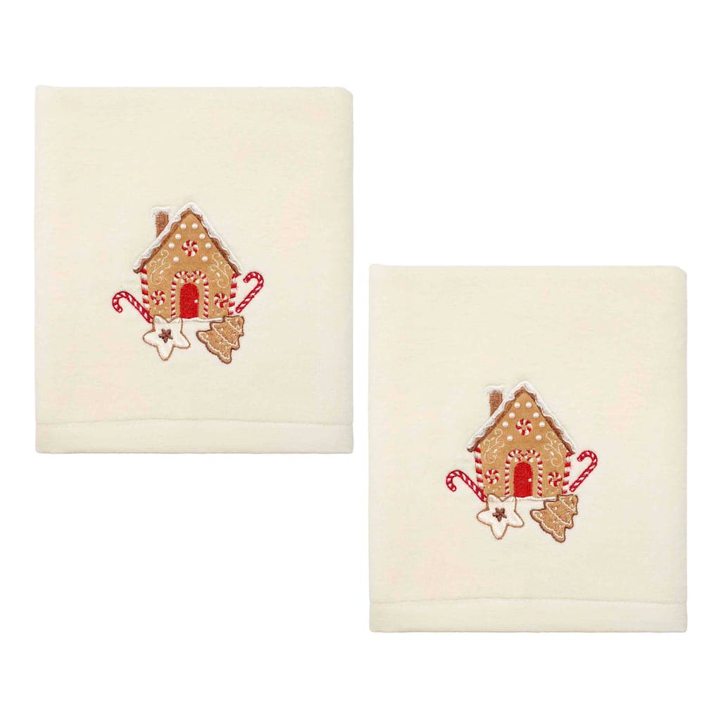 Avanti Linens Gingerbread House 2-Pack Hand Towel Set - Hand Towel 2pk Set