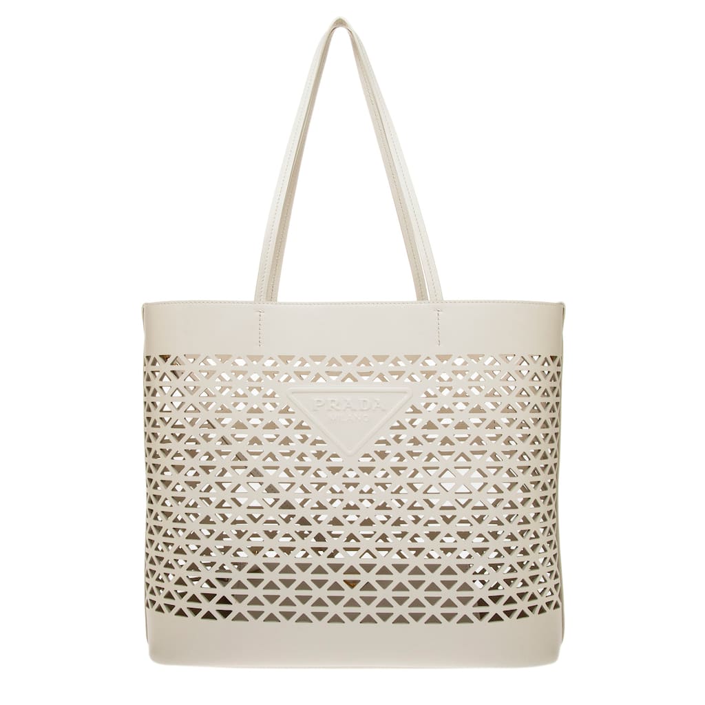Prada Cut-Out Leather Tote