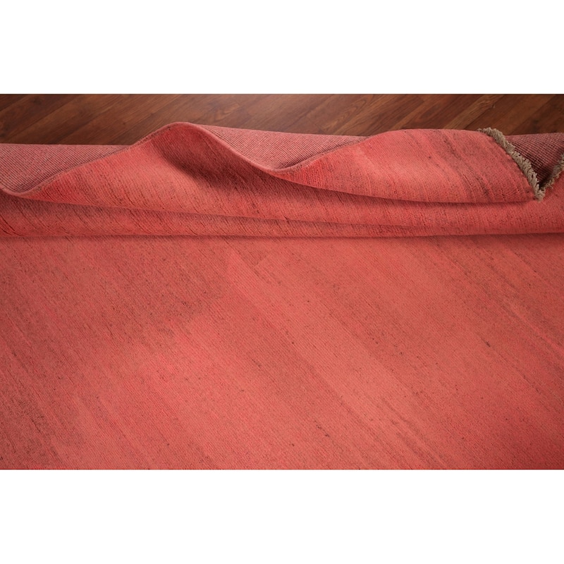 Pink Gabbeh Modern Area Rug Handmade Wool Carpet - 6'6" x 9'9"