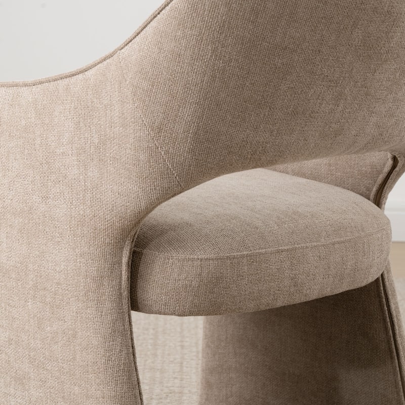 Upholstered Fabric Dining Armchair (Set of 2)